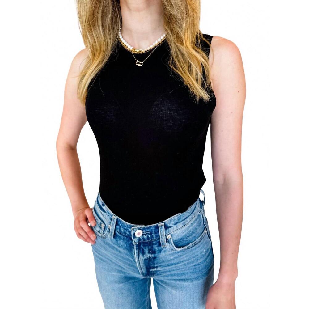 NEW MOD REF soft tank top in black